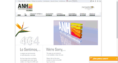 Desktop Screenshot of anh.gov.co