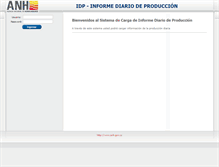 Tablet Screenshot of idp.anh.gov.co